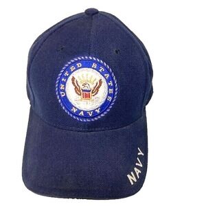 US Navy Embroidered Blue Baseball Cap‎ Hat Rapid Dominance Adjustable GUC